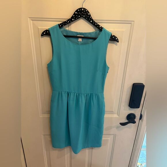 J. Crew Vibrant Turquoise Sleeveless Mini Dress - Picture 2 of 5